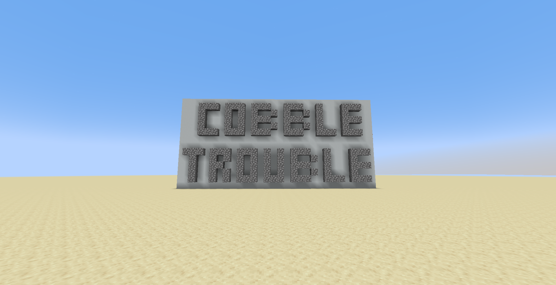 Cobble Trouble - карта паззл для Майнкрафт