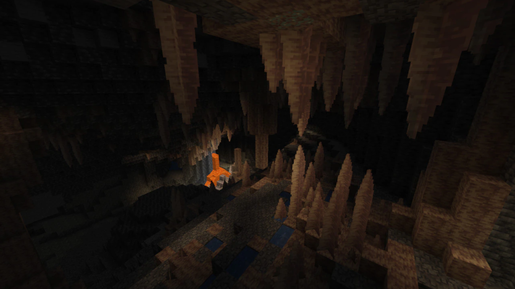 новая пещера из обновления Caves and Cliffs