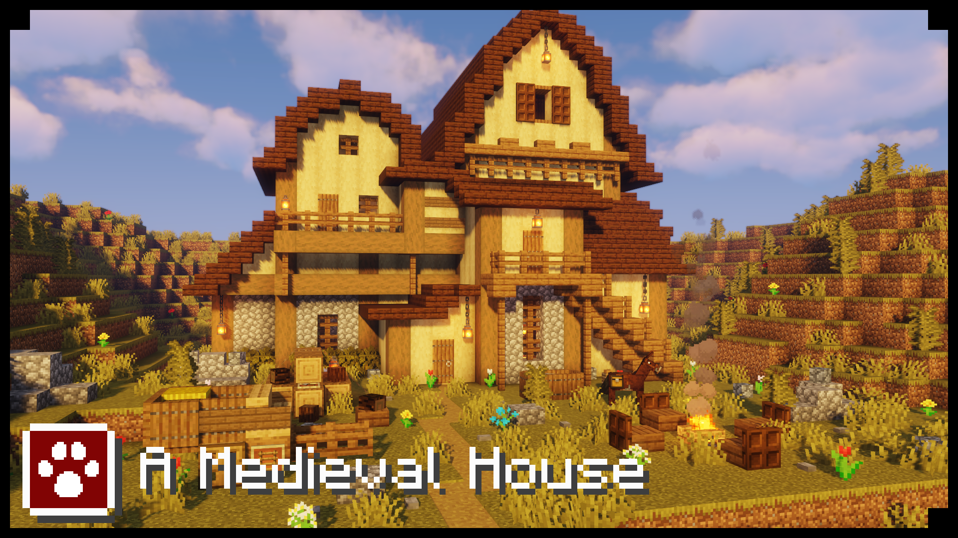 A Medieval House #01 - карта с красивым домом для Майнкрафт
