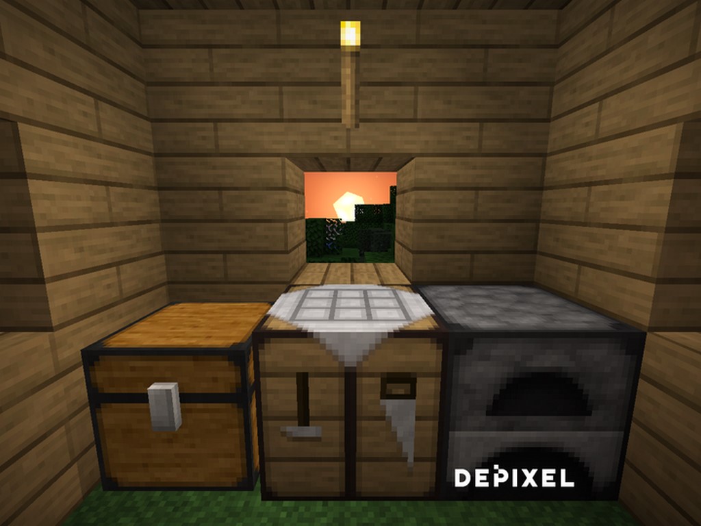 Depixel - средневековый текстур пак для Майнкрафт
