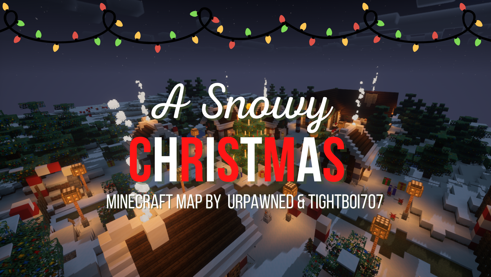 A Snowy Christmas - карта головоломка для Майнкрафт - спасите рождество!