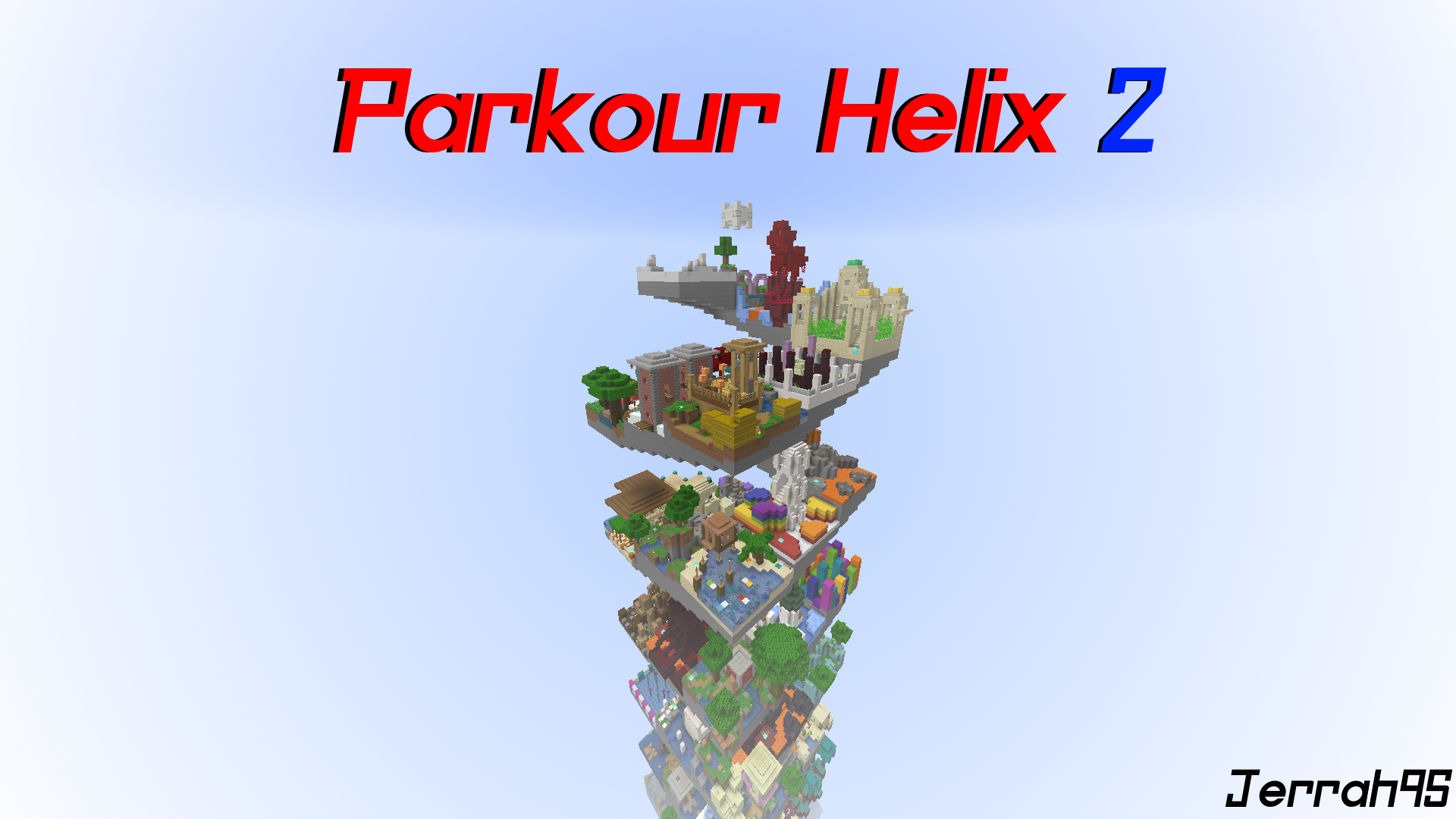 PARKOUR HELIX 2 - паркур карта для Майнкрафт
