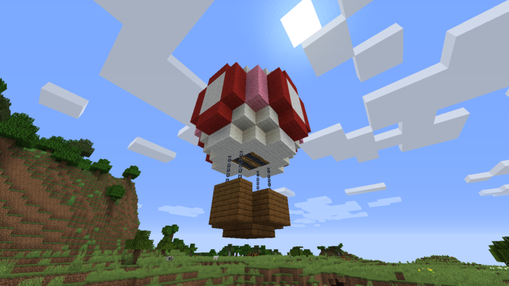 shrines structures - мод на новые структуры для Майнкрафт (воздушные шары)
