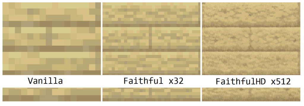 Faithful HD - сравнение древесины