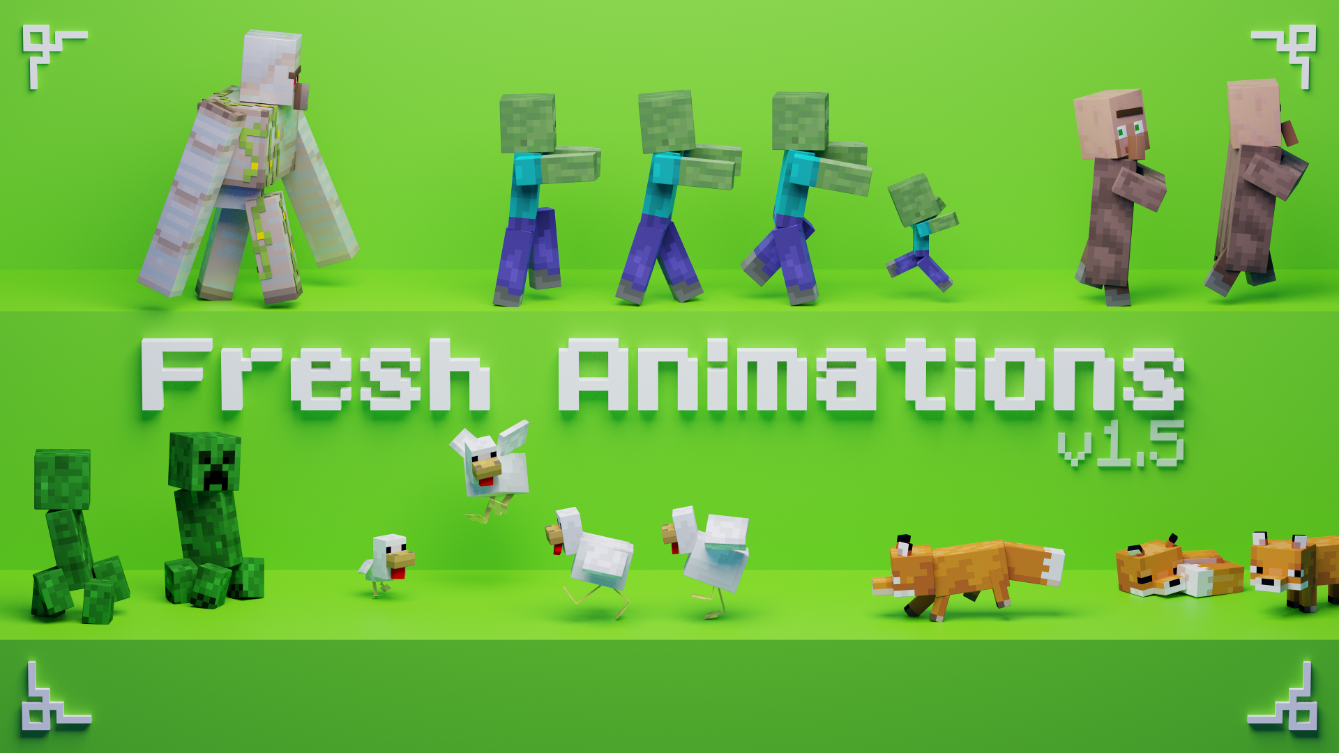 Fresh Animations - ресурс пак добавляющий современные анимации для мобов