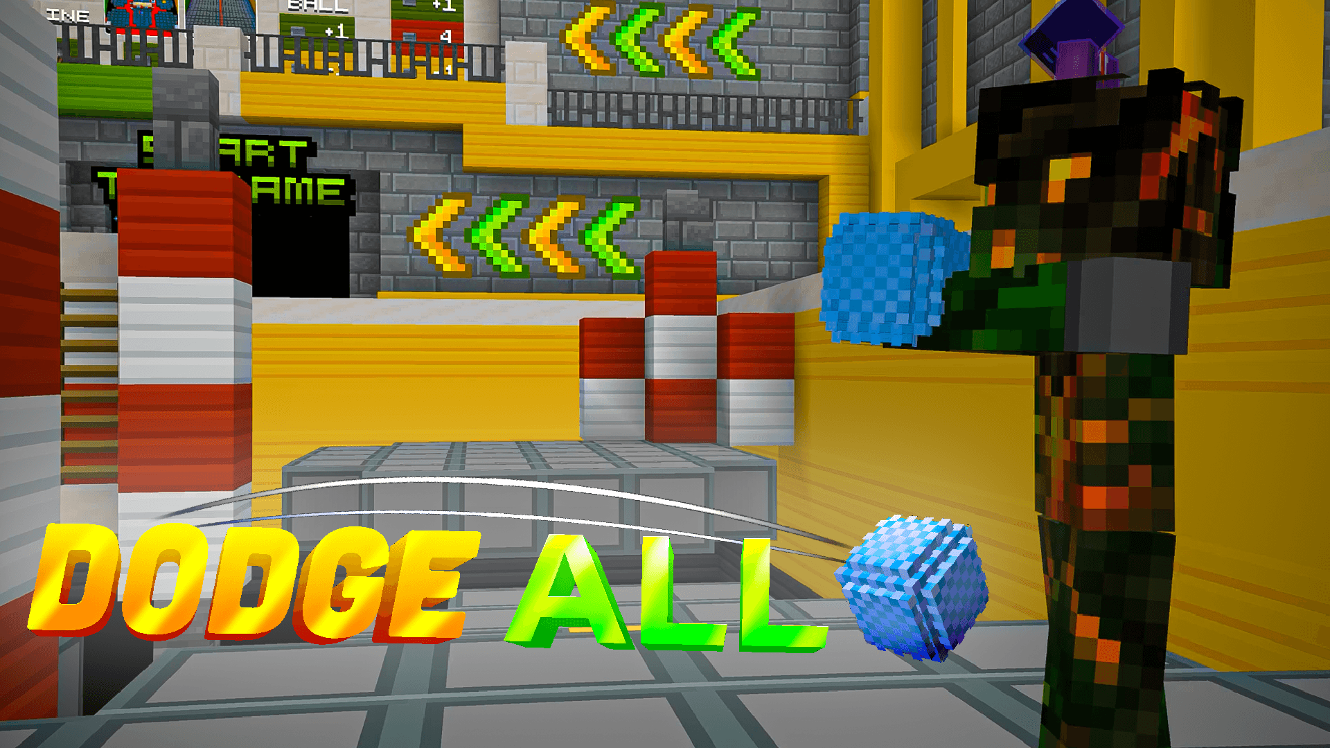 Dodge All - карта PvP для Minecraft