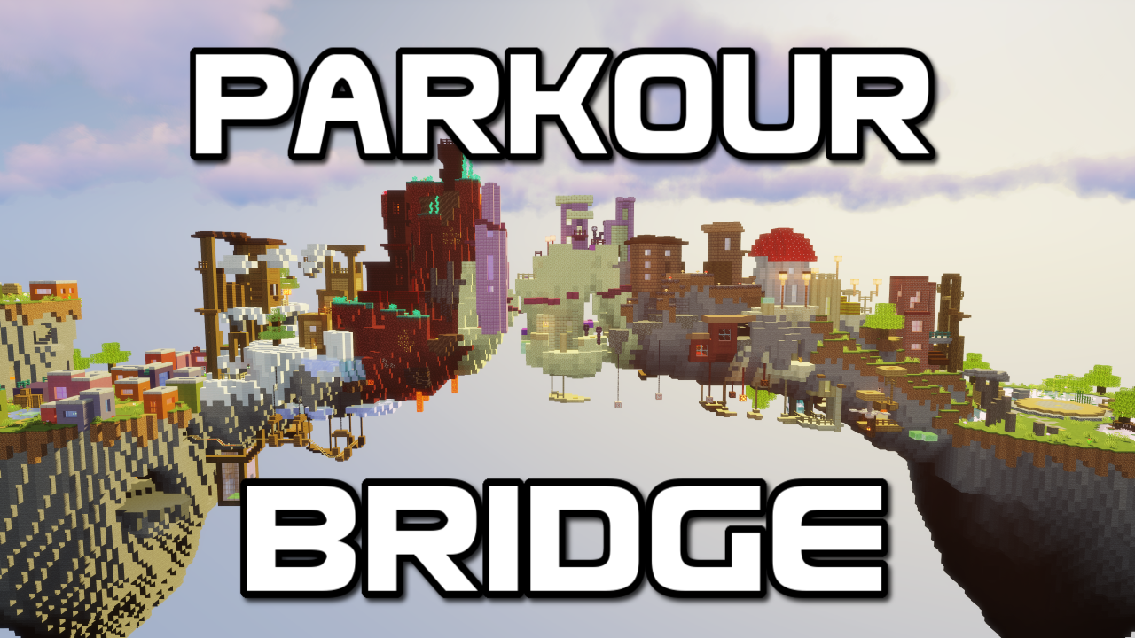Parkour Bridge - паркур карта для Майнкрафт